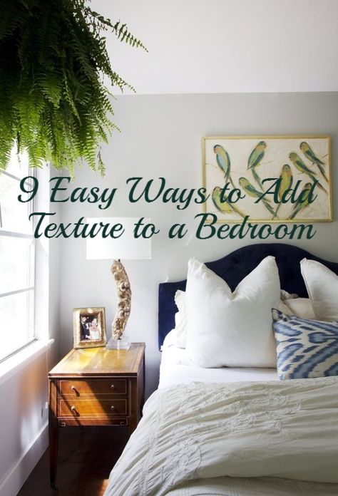 Design Basics: 9 Easy Ways to Add Texture to a Bedroom Cozy Bedroom Lighting, Austin Apartment, Latest Interior Design Trends, Bedroom Decorating Ideas, Bedroom Decorating, Minimalist Bedroom, My New Room, Cozy Bedroom, Interior Design Trends