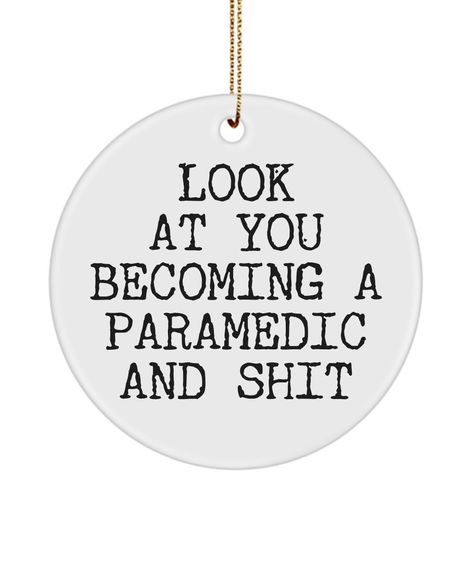 Funny Boss Gifts, Emt Gift, Paramedic Gifts, Boss Humor, Sarcastic Christmas, Cute Christmas Tree, Boss Gift, Ceramic Christmas Trees, Ceramic Christmas