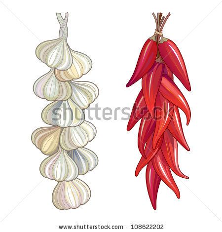 Chile Ristra tatoo. I am so getting one, i like this size and style Chile Ristra Tattoo, Ristra Tattoo, Chili Pictures, Chile Ristra, Mexican Chili, Garlic Bulbs, Draw Ideas, Red Chili Peppers, Garlic Bulb