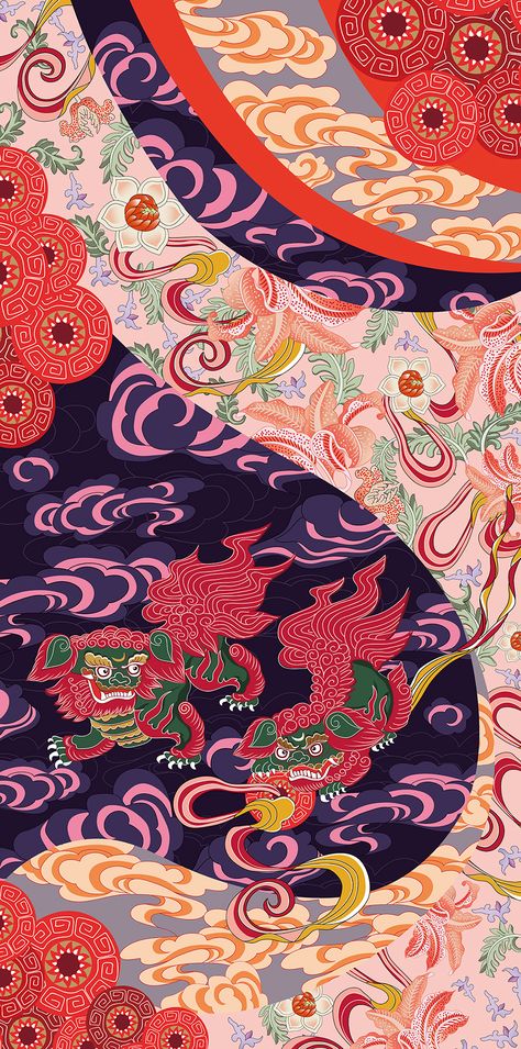 Chinese Pattern Design, Cultural Patterns, Chinese Background, Chinese Prints, Chinese Illustration, Chinese Element, Chinese Pattern, Chinese Aesthetic, Chinese Design