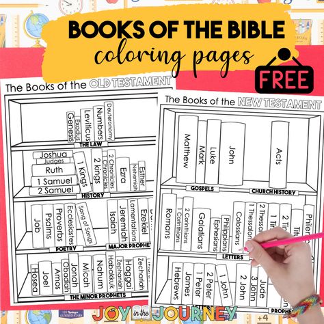 FREE Books of the Bible Coloring Pages Books Of The Bible Coloring Sheets, Books Of Bible Coloring Page, Bible Mini Books Free Printable, Books Of The Bible Printable Free Kids, Free Books Of The Bible Printable, Books Of The Bible Printable Free Coloring, Books Of The Bible Activities For Kids, Books Of The Bible Coloring Pages, Books Of The Bible For Kids