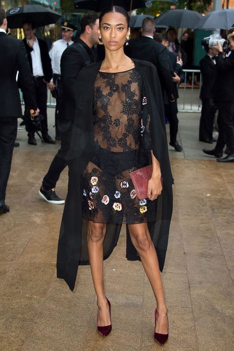 Anais Mali in Sophie Theallet. Sophie Theallet, Little Black Cocktail Dress, Little Black Dresses, Fashion Week 2016, Solange Knowles, Joan Smalls, David Koma, Black Cocktail Dress, Black Dresses