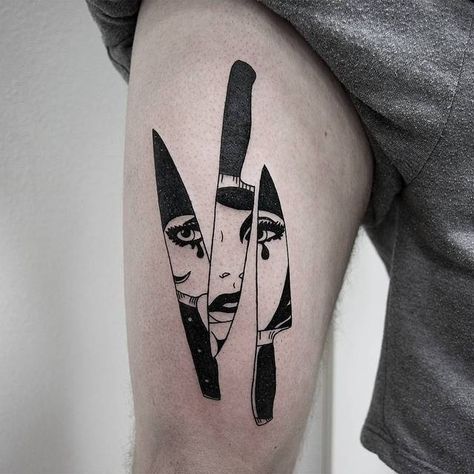 【ᴘɪɴ. ᴘxᴄɪғɪᴄ】 Panther Tattoos, Petit Tattoo, Knife Tattoo, 4 Tattoo, Best Sleeve Tattoos, Sopot, Small Tattoo Designs, Aesthetic Tattoo, Hand Tattoo