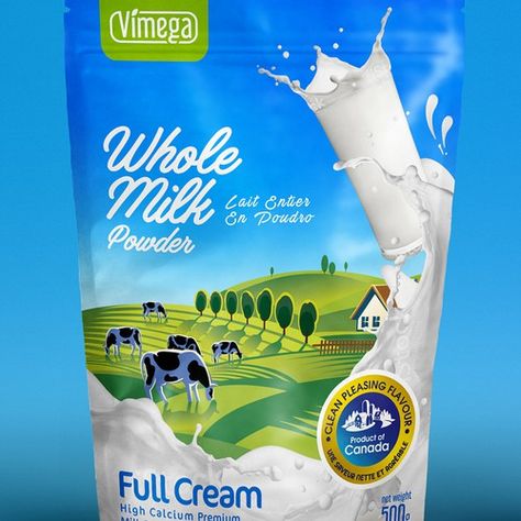 Guaranteed Prize for a premium milk powder zip bag Product packaging contest design#product#packaging#biaobao Milk Powder Packaging, Milk Powder Packaging Design, Milk Packing Design, Soy Milk Packaging, Fresh Milk Packaging, Milk Product Packaging Design, High Calcium, Rice Packaging, Kids Milk