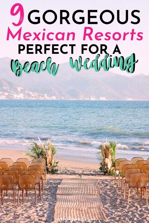 Planning A Wedding In Mexico, Mexican Destination Wedding Ideas, Affordable Mexico Wedding, Beach Wedding In Mexico, Affordable Beach Wedding, Mexico Beach Wedding Dress, Mexican Destination Wedding, Beach Wedding Mexico, Cancun Wedding Ideas