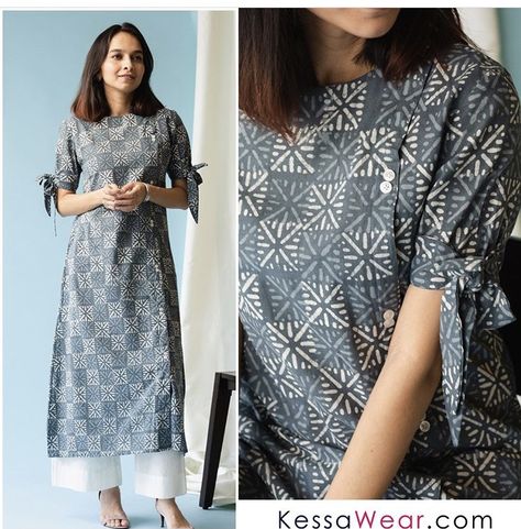 Long Slives Designs For Kurti, Three Fourth Sleeve Designs For Kurti, Cotton Simple Kurti Pattern, Simple Kurti Pattern, Plen Suits Design, Kurti Pair Designs Latest, Kotan Kurti Designs Latest, Kurti Sleeves Design Latest Cotton, Stright Kurties Designs Latest