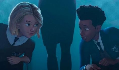 Miles Morales And Gwen Stacy, Miles Morales And Gwen, Miles Morales Spiderman, Spiderman 3, Gwen Stacy, Spider Gwen, Miles Morales, Cartoon Icons, Spider Verse