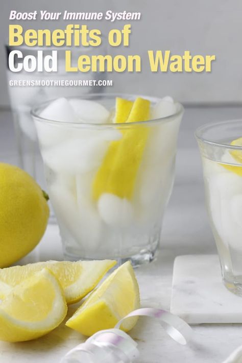 Benefits of Lemon Water. The benefits of lemon water are many. From boosting immunity, supporting brain cells, flushing toxins, assisting in weight loss, and anti-aging effects on skin and more. Warm provides different benefits from cold, learn the differences and values of each here! #coldlemonwater #lemonwater #detoxwater Benefits Of Lemon Water, Boil Lemons, Boosting Immunity, Treat Burns, Water Health Benefits, Benefits Of Lemon, Hot Lemon Water, Lemon Health Benefits, Lemon Uses