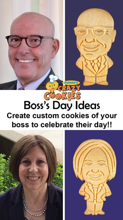 Throw the best Boss Day Party ever with custom cookies of your Boss!! Nothing can be more fun then munching on animal cracker like cookies of your boss to celebrate Boss's Day!! Discover the magic at www.parkerscrazycookies.com. As seen on the Food Network Channel and the Today Show! Boss Appreciation Party Ideas, Boss's Day Decoration Ideas, Boss’s Day Fun, Boss's Gifts, Boss’s Day Gift Ideas, Boss Day Gift Ideas Men, Boss Day Ideas, National Bosses Day Ideas, Bosses Day Ideas