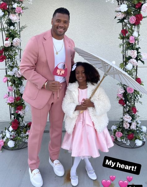 Dance Outfits Black, Dance Outfit Ideas, Sweetheart Dance, Daddy And Daughter, Ciara And Russell Wilson, Ciara And Russell, Dance Outfit, Russell Wilson, Father Daughter Dance