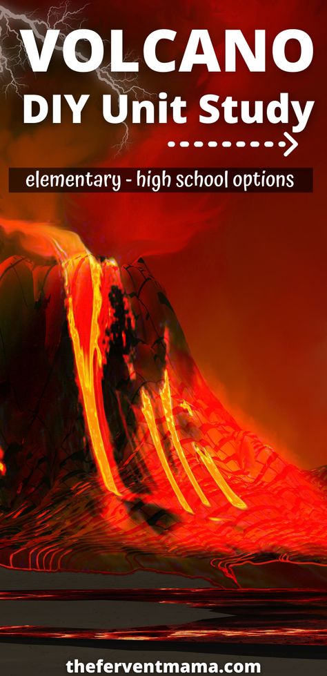 Volcano Unit Study, All About Volcanoes, Diy Volcano, Volcano For Kids, Volcano Types, Dinosaur Unit Study, Volcano Projects, Volcano Activities, Making A Volcano