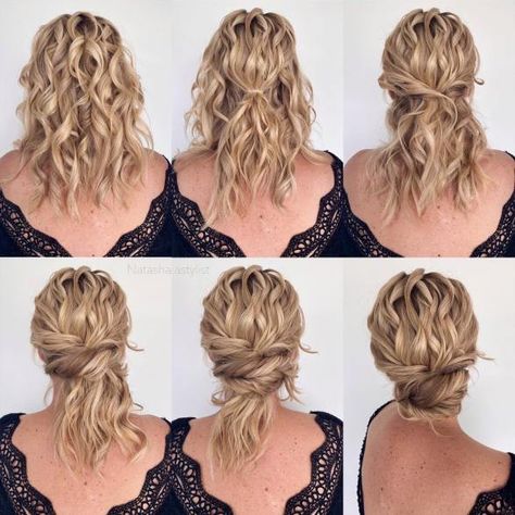 Wavy Low Bun Tutorial Buns With Braids, Tutorial Chignon, Low Bun Tutorial, Modern Bridal Hairstyles, Low Bun Tutorials, Low Bun Wedding Hair, Cute Bun Hairstyles, Bun With Curls, Amber Hair