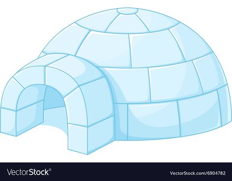 Igloo Royalty Free Vector Image - VectorStock Igloo Clipart, Polar Bear Theme, Rabbit In A Hat, Chicken Coloring Pages, Flamingo Vector, Chicken Coloring, Easter Egg Coloring Pages, Easter Bunny Colouring, Snow Bear