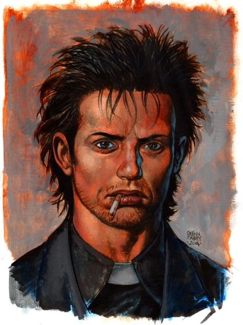 Jesse Custer (Preacher) Painted Pin Up Comic Art Jesse Custer, Cartoons Magazine, Commissioned Artwork, Pin Ups, Art Gallery Room, Gallery Room, Selling Artwork, Believe In Magic, Art Archive