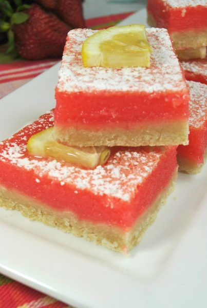 Lemonade Bars, Lemonade Bar, Lemon Bars, Bar Recipes, Bars Recipe, Baking Mix, Bar Cookies, Strawberry Lemonade, Strawberry Recipes