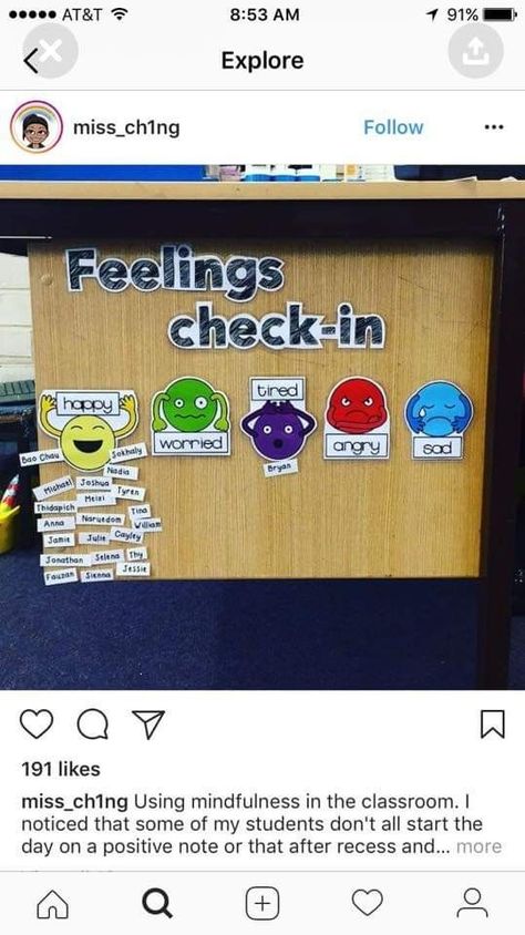 Check in with students' emotional health Classroom Goals, Classroom Behavior, New Classroom, Circle Time, Classroom Environment, Classroom Setup, Classroom Setting, Classroom Community, Classroom Displays