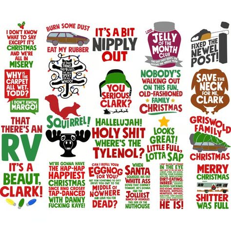 Christmas Vacation Bundle 22 Designs Layered SVG, Quotes Cla - Inspire Uplift Christmas Vacation Party, Christmas Vacation Quotes, Moose Mug, Quote Svg Files, Clark Griswold, National Lampoons Christmas, Lampoons Christmas, Vacation Quotes, National Lampoons Christmas Vacation