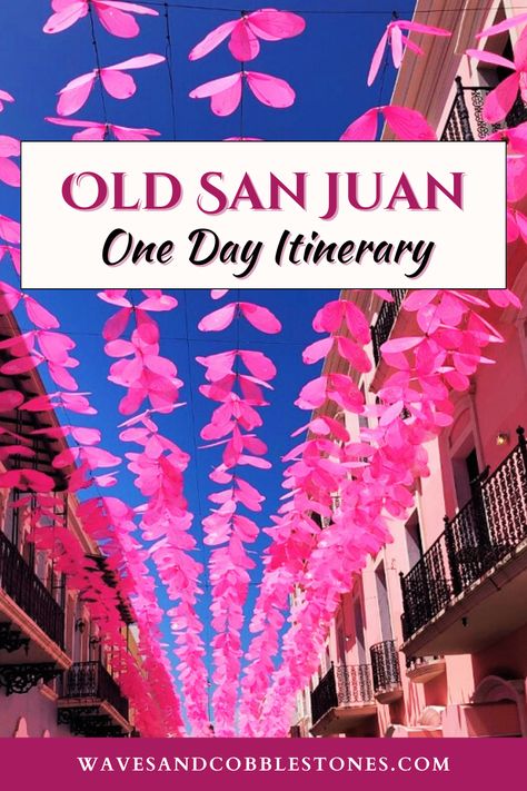 Visiting San Juan Puerto Rico on a Caribbean cruise? You're going to love it! There are so many amazing things to do in Old San Juan. It's very walkable, so you can see many of the top attractions even if you only have one day in San Juan. Learn how in this Old San Juan one day itinerary! San Juan Puerto Rico Cruise Port, Umbrella Street, Rum Tasting, Puerto Rico Trip, Old San Juan Puerto Rico, Puerto Rican Cuisine, Cruise Ports, Bacardi Rum, Best Weekend Getaways