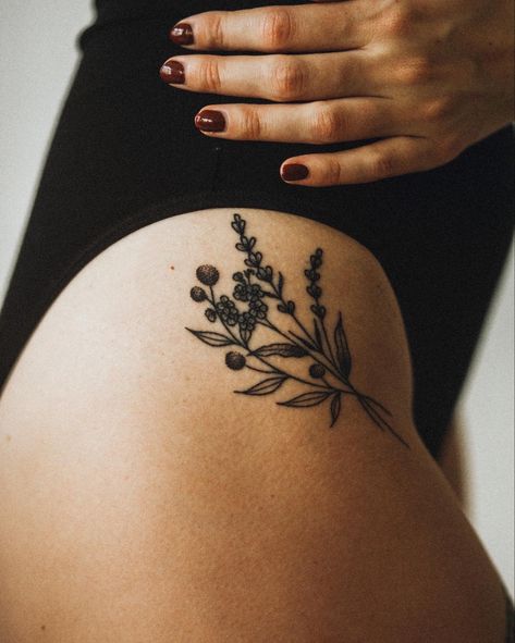 Brown Ink Flower Tattoo, Strawflower Tattoo, You Belong Among The Wildflowers Tattoo, Montana Tattoo, Wildflowers Tattoo, Among The Wildflowers, Wildflower Tattoo, Maple Leaf Tattoo, Flower Tattoo