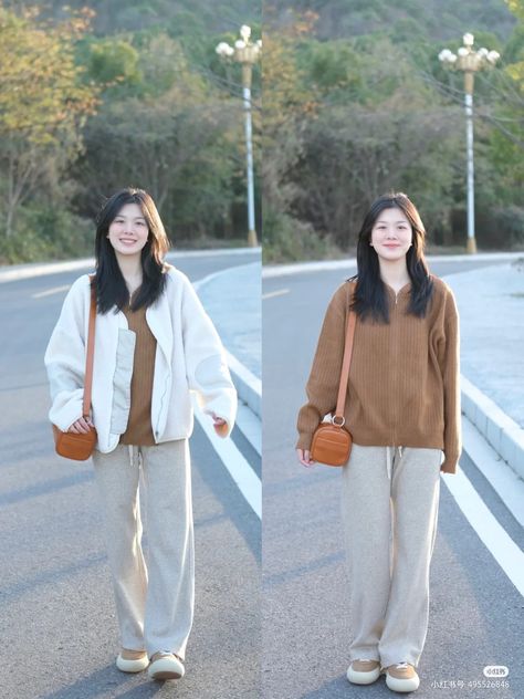 Simple Winter Outfits Women, 150cm Outfit, Japan Style Outfits, Outfit Kantor, Japanese Minimalist Fashion, Ootd Korean Style, Girls Winter Outfits, Simple Winter Outfits, Simple Style Outfits