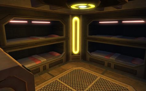 Star Wars Sleeping Quarters, D5 Mantis, Spaceship Room, Theater Tech, Futuristic Room, Star Wars Items, Panic Rooms, Angry People, Sleeping Quarters