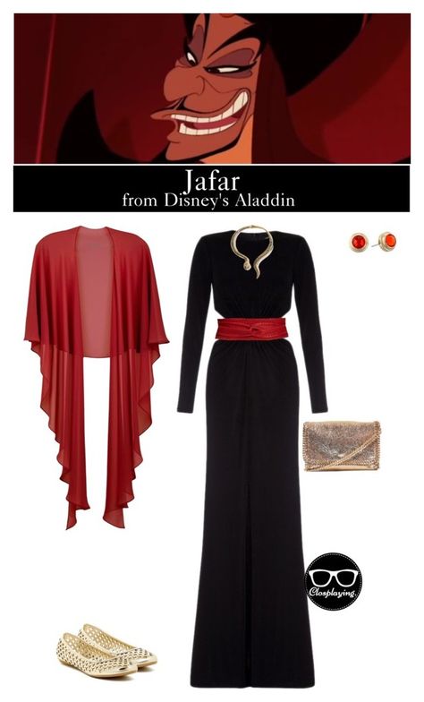 "Jafar - Disney's Aladdin" by closplaying on Polyvore Jafar Costume Female, Jafar Costume, Villain Costumes, Normal Clothes, Disney Aladdin, Inspired Fashion, Kenneth Cole Reaction, Disney Outfits, Alex And Ani