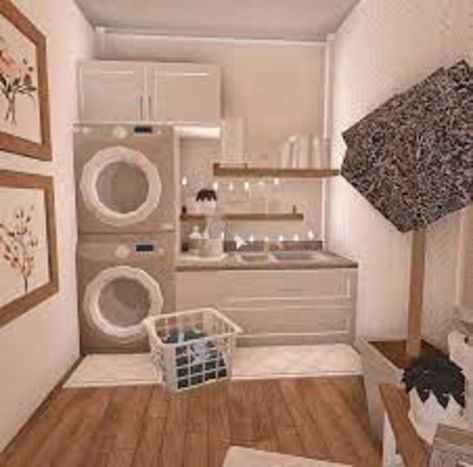 Layouts House, Bloxburg Laundry Room Ideas, Layout House, Preppy House, Blocksburg Room Ideas￼, House Plans With Pictures, Bloxburg House Ideas 1 Story, Bloxburg House Ideas Layout, Bloxburg House Ideas 2 Floor