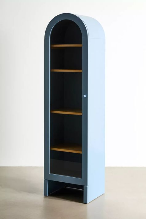 Mason Curio Cabinet | Urban Outfitters Doors With Glass Panels, Display Books, Birch Veneer, Glass Panel Door, Uo Home, Doors With Glass, Bent Wood, Curio Cabinet, Fashion Gallery