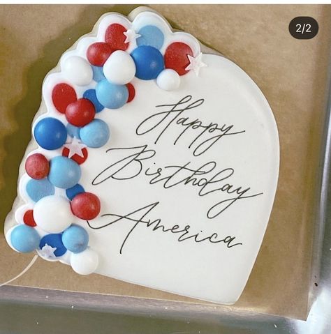 Patriotic Cookies, Cookies Theme, Cookie Time, Red White Blue, Fourth Of July, Cookie Decorating, 4th Of July, Red And White, Sugar Cookie