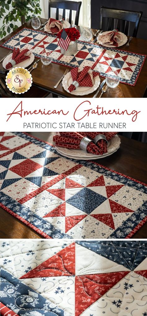 Fourth Of July Table Runners Quilt Patterns, American Flag Table Runner, Patriotic Table Runner Quilt Pattern, 4th Of July Table Runners Quilted, Red White Blue Table Runner, Patriotic Quilted Table Runners, Patriotic Table Runner Pattern, Red White And Blue Table Runners, Red White And Blue Quilts Ideas