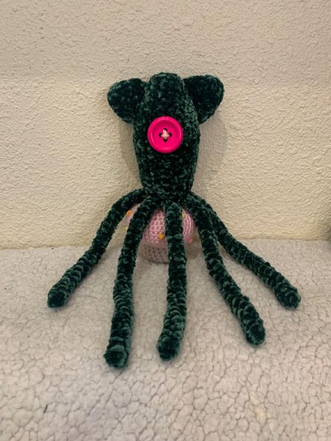 Squid From Coraline, Coraline Squid, Coraline Stuffed Squid, Squid Crochet Pattern, Coraline Squid Crochet Pattern, Giant Squid Crochet Pattern, Crochet Coraline Squid, Squid Pattern, Coraline Squid Doll Patterns