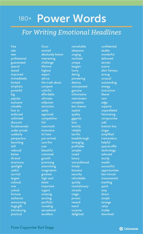 How to Write Emotional Headlines That Get More Shares  #contentmarketing #fitnessmarketing #boutiquefitness #inboundmarketing #blogging #socialmedia Words For Writing, Tatabahasa Inggeris, 1000 Lifehacks, Power Words, Finanse Osobiste, Essay Writing Skills, Descriptive Words, Good Vocabulary, English Writing Skills