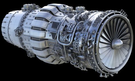 ArtStation - Jet Engine WIP, Ying-Te Lien Spaceship Engine, Jet Engine Parts, Spaceship Interior, Hard Surface Modeling, Rocket Engine, Sci Fi Spaceships, E Waste, Engineering Science, Air Fighter