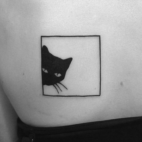 Framed Cat Tattoo Cat Stand, Cats Tattoo, Tattoo Placements, Black Cat Tattoos, Kunst Tattoos, Cat Tattoo Designs, Tattoo Cat, Tiny Tattoo, Luxury Cat