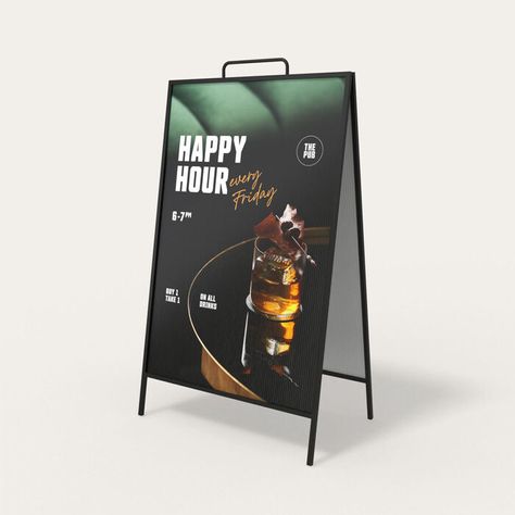 a frame sign A Frame Sign, Sidewalk Signs, A Frame Signs, Frame Sign, Frame Stand, Marketing Materials, A Frame, Custom Sign, Graphic Design