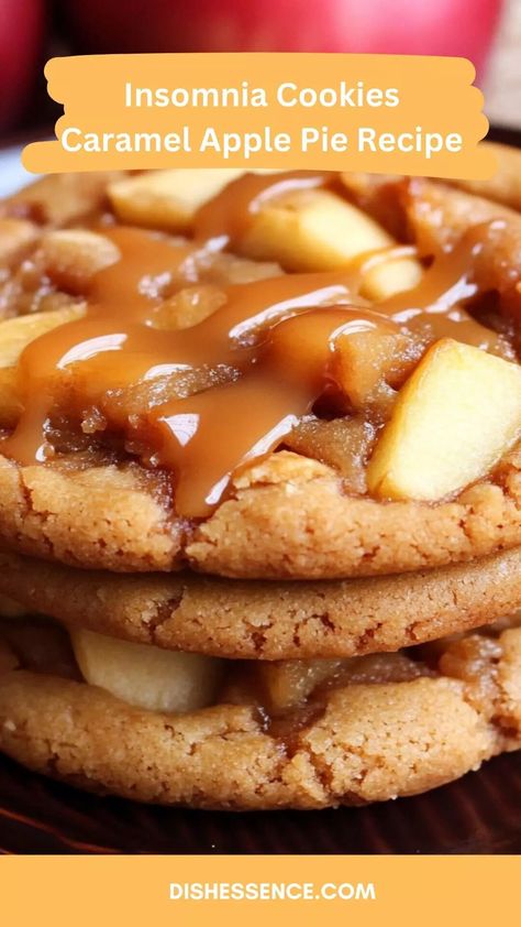 Insomnia Cookies Caramel Apple Pie Recipe – Dish Essence Caramel Apple Pie Recipe, Desserts Board, Caramel Apple Pie Recipes, Insomnia Cookies, Caramel Apples Easy, Apple Pie Cookies, Caramelised Apples, Pie Cookies, Apple Pie Recipe