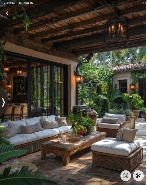 Covered Courtyard, Pueblo House, Modern Tuscan, Sunroom Addition, Thai House, Kitchen Backsplash Ideas, Hillside Landscaping, Tropical Pool, The Perfect Kitchen