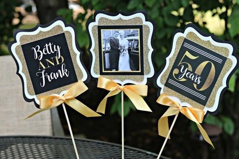 Golden Anniversary Centerpieces, 50 Wedding Anniversary Party Favors, 50th Anniversary Party Decorations, Wedding Anniversary Party Favors, Anniversary Centerpieces, 50th Wedding Anniversary Decorations, Anniversary 50th, 50th Anniversary Decorations, Wedding Anniversary Party Decorations