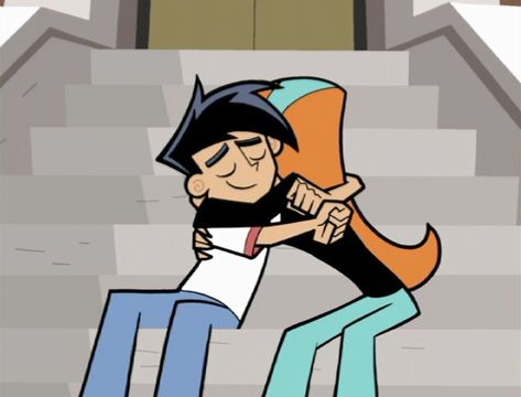 Danny and Jazz hug Jazz Fenton, Childhood Cartoons, Swear Words, Christian Birthday, Nickelodeon Cartoons, On Hiatus, Sweet Moments, Danny Phantom, Catch Em All