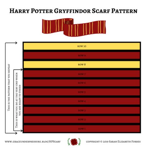 Crochet Harry Potter Scarf Pattern Free, Gryffindor Scarf Pattern, Gryffindor Scarf Knit Pattern, Hogwarts Scarf Crochet Pattern, Gryffindor Knitting Pattern, Gryffindor Scarf Crochet, Harry Potter Patterns Free, Harry Potter Scarf Knitting Pattern, Harry Potter Scarf Crochet