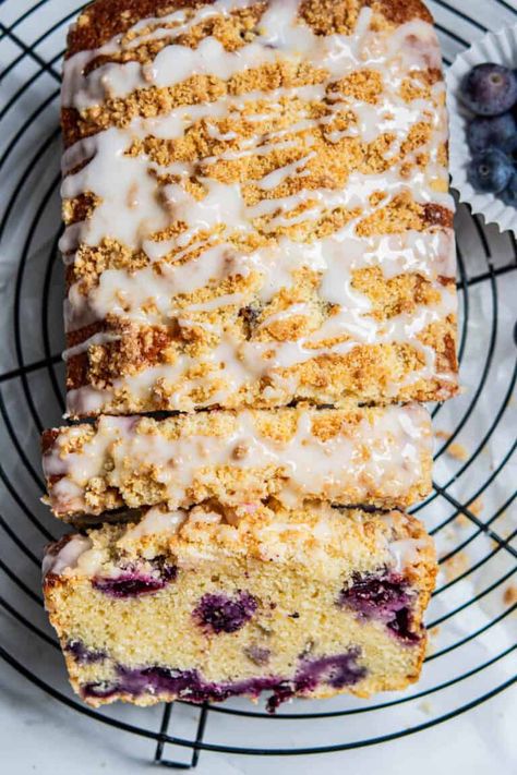 Sourdough Blueberry Bread - Home Grown Happiness Sourdough Blueberry Lemon Loaf, Sourdough Blueberry Bread, Blueberry Lemon Sourdough Bread, Lemon Blueberry Sourdough Bread, Use Sourdough Discard, Huckleberry Recipes, Blueberry Quick Bread, Sourdough Blueberry, Homemade Sourdough Bread Recipes