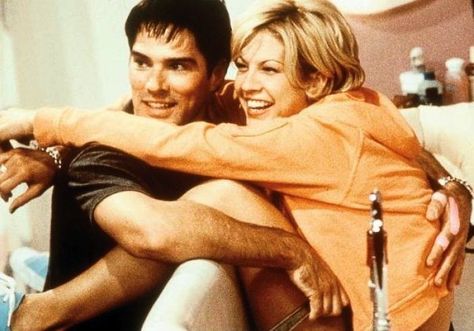 Dharma & Greg (1997-2002) - Jenna Elfman and Thomas Gibson Dharma And Greg, Jenna Elfman, Chuck Lorre, Polar Opposites, Best Tv Couples, Thomas Gibson, Crimal Minds, Yoga Instructor, Tv Couples