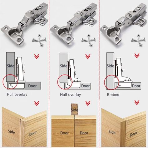 Product Description 1. Product features: * brand new and high quality * Made of high-quality materials, durable * Other features: 1. High-quality furniture hinge set for corner installation. New and old furniture doors and cabinet hinges in the kitchen and living room. 2. Features: hydraulic type, easy to install, non-fading, ergonomic design. 3. The hydraulic damping hinge has good spring toughness and good damping effect, which can protect fingers from injury. 4. Suitable for wardrobes, cabine Types Of Hinges, Furniture Hinges, Small Hinges, Hinges For Cabinets, Cabinet Hinges, Closet Cabinets, Wardrobe Cabinets, Old Furniture, Door Hinges