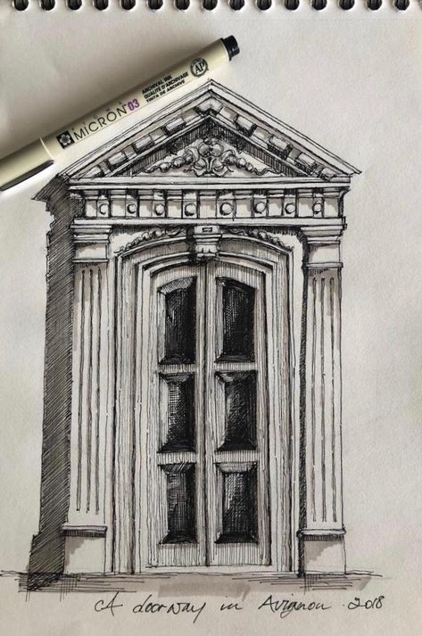 Aesthetic Architecture Sketch, Architecture Biro Drawing, Victorian Architecture Sketch, Ink Architecture Sketch, Old Time Drawings, Midevil Aesthetics Art, Architecture Drawings Sketches, Pen Art Work Building, Architecture Sketches Aesthetic