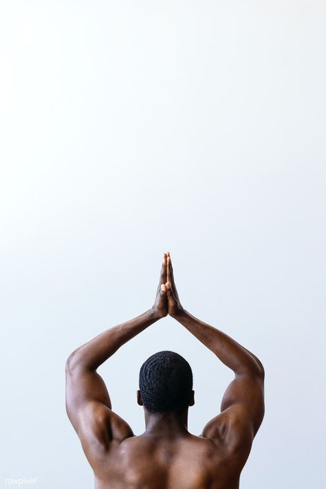 Black man stretching his back muscles | premium image by rawpixel.com / Felix Male Yoga Aesthetic, Gym Posts, Man Stretching, Waves Hairstyle Men, Man Yoga, Book Mood, Mens Yoga, Gym Images, Men Yoga