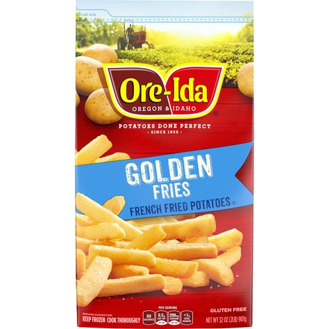 Gluten Free French Fries, Gluten Free Fries, Air Fry French Fries, Fries At Home, Best Frozen Meals, Oven Baked Fries, Ore Ida, Yummy Fries, French Fried Potatoes