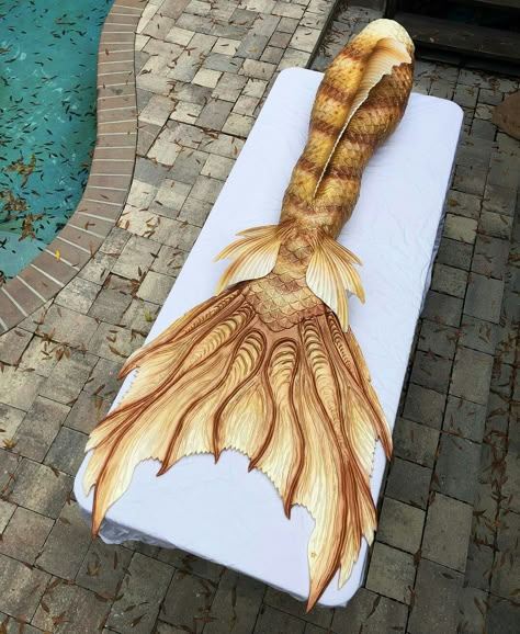 Mermaid Shifting, Ekor Mermaid, Golden Mermaid Tail, Yellow Mermaid Tail, Mermaid Tail Aesthetic, Siren Tail, Gold Mermaid Tail, Merman Tails, Realistic Mermaid Tails