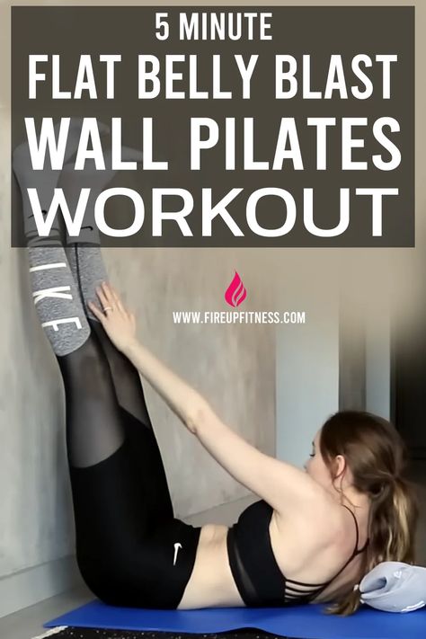 5-Minute Flat Belly Blast: Try This Wall Pilates Workout Now Wall Pilates For Menopausal Women, Wall Exercises For Stomach Beginners, Better Me Wall Pilates Workout, Pilates Stomach Exercises, Wall Pilates Workout For Belly, Wall Pilates Workout Plan Free Printable, Wall Pilates Exercises Free Printable, Wall Pilates Free Workout Plan, Wall Exercises For Stomach