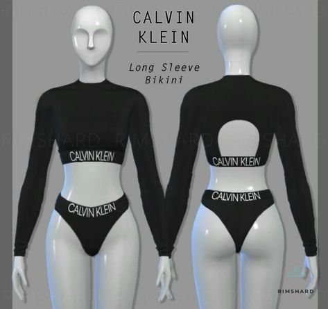 Long Sleeve Bikini / Full body / Teen to AF New mesh. Base game. Custom thumb. Author: RIMSHARD Learn more at: rimshardshop4.blogspot.com #clothing #sims4 #teen #sims #base_game #full_body Calvin Klein Sims 4 Cc, Sims 4 Calvin Klein, Sims 4 Cc Swimwear, Sims 4 Cas Mods, The Sims 4 Pc, Sims 4 Body Mods, Tumblr Sims 4, Long Sleeve Swimwear, Play Sims