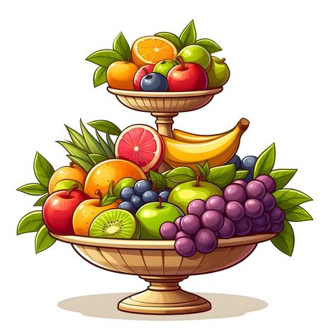 Fruits Basket Drawing, A Fruit Basket Drawing, Grey Themed Wallpaper, Fruit Basket Drawing For Kids, Fruit Basket Illustration, Basket Full Of Fruits Drawing, Fruit Bowl Drawing, Basket Of Fruits Painting, Fruit Basket Drawing